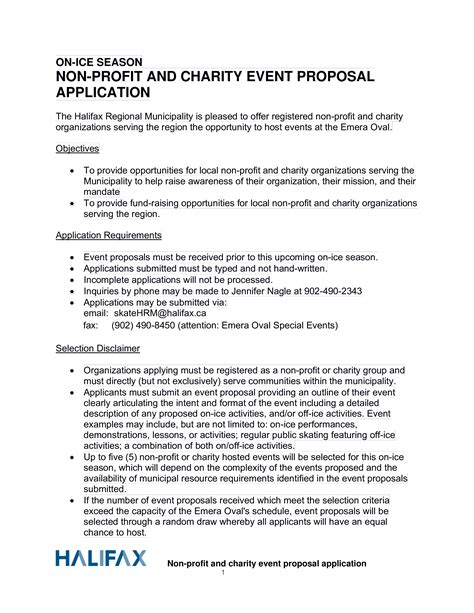 charity proposal